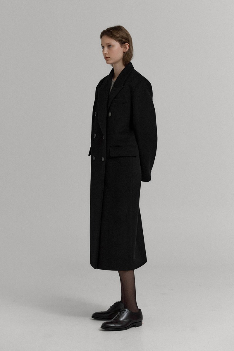 [ 개인결제 ] Royal cashmere double coat (Black)